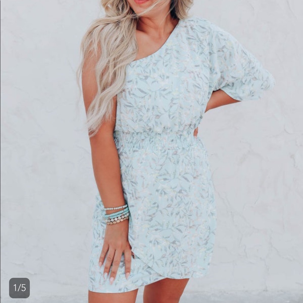 Nwt light blue boutique dress